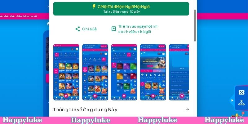 Tải app Happyluke khám phá thế giới game hấp dẫn